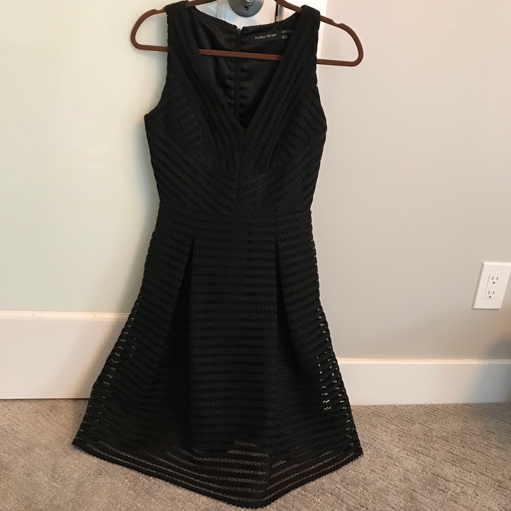 Comfortable black sleeveless cocktail dress